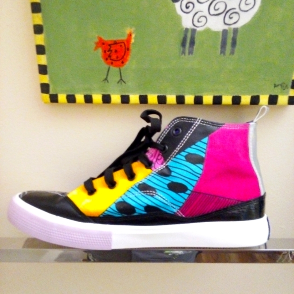 Colorful  High-Top Sneakers